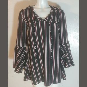 Missguided Striped Poncho